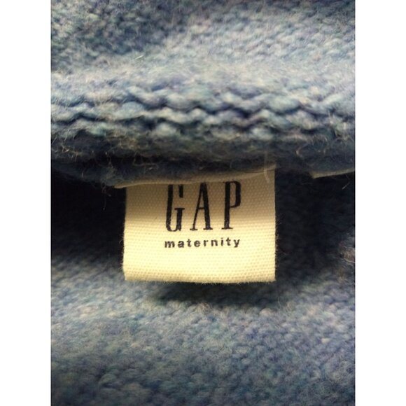 GAP Maternity Women's Blue Turtleneck Sweater Size Small - Picture 5 of 6